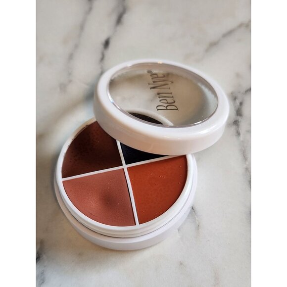 Ben Nye Creme Contour Wheel Medium-Tan TK-2 Makeup Palette 4x Colors Professiona - Picture 3 of 4